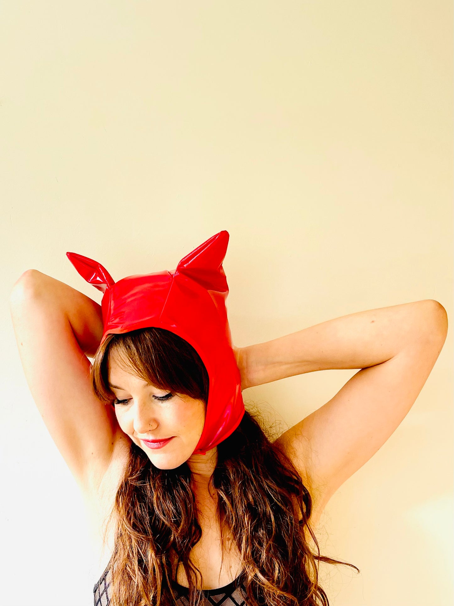 ANIMORPH Hood: Racy red/ Harlequin (reversible; waterproof)