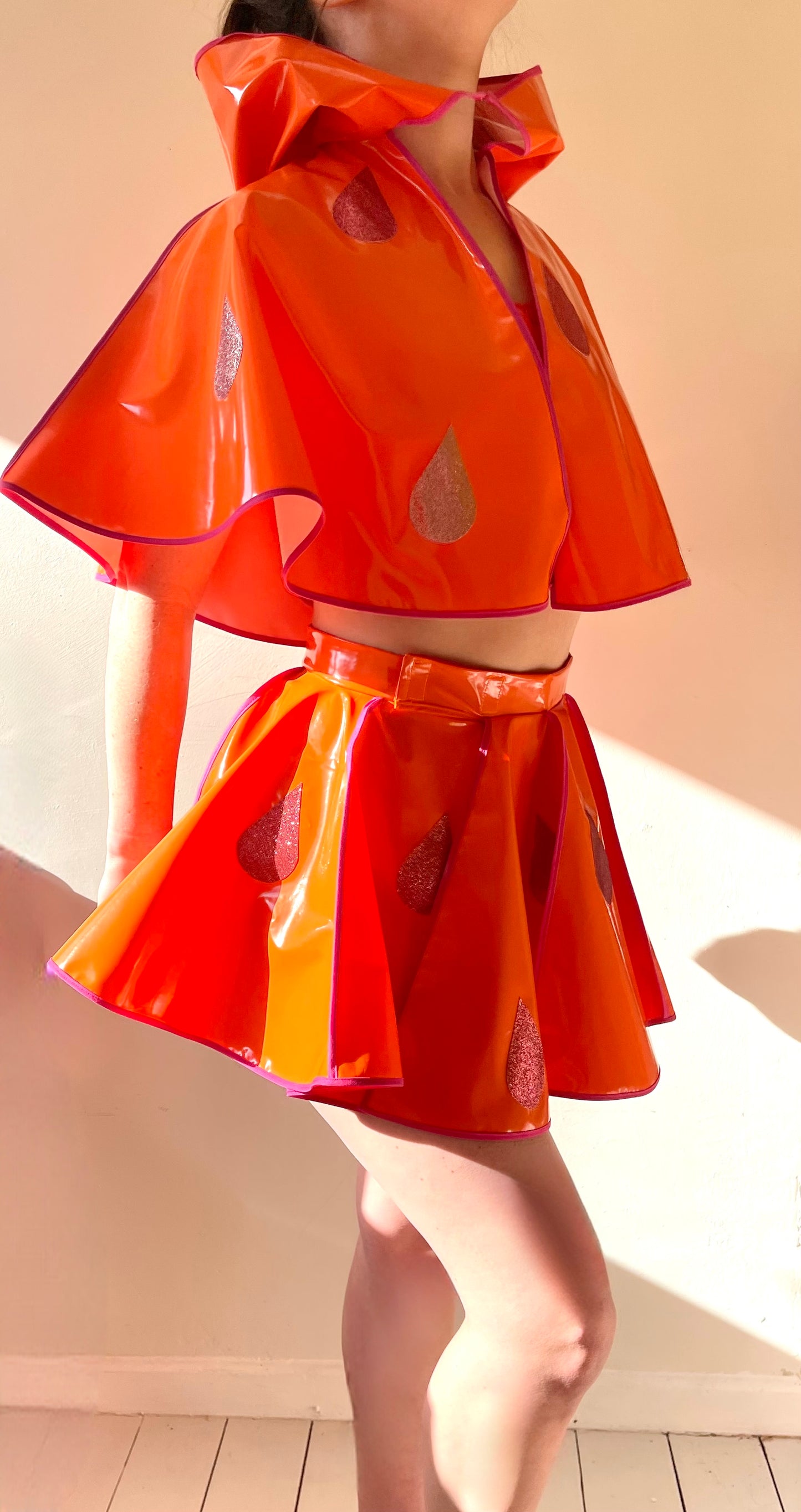 TWO PIECE: Orange & Pink