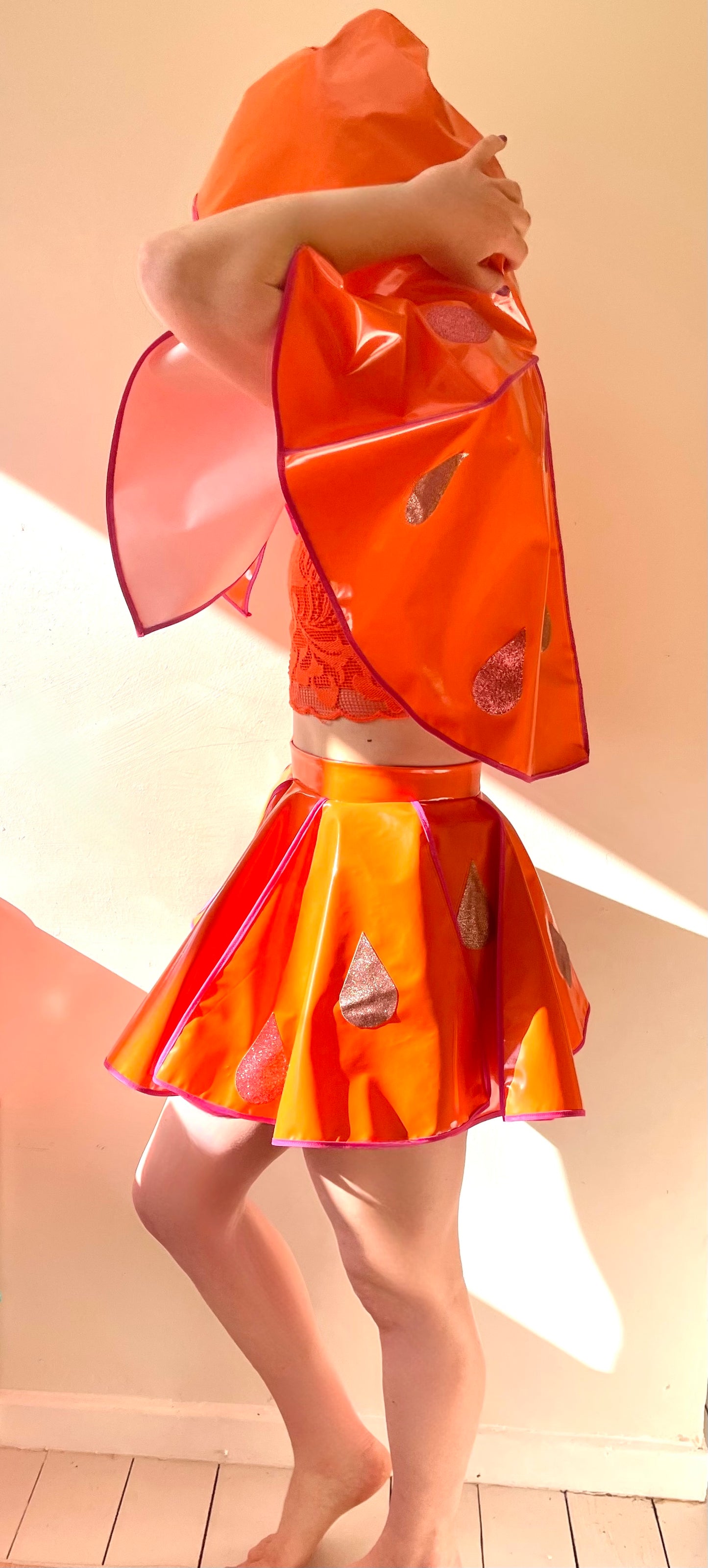 TWO PIECE: Orange & Pink