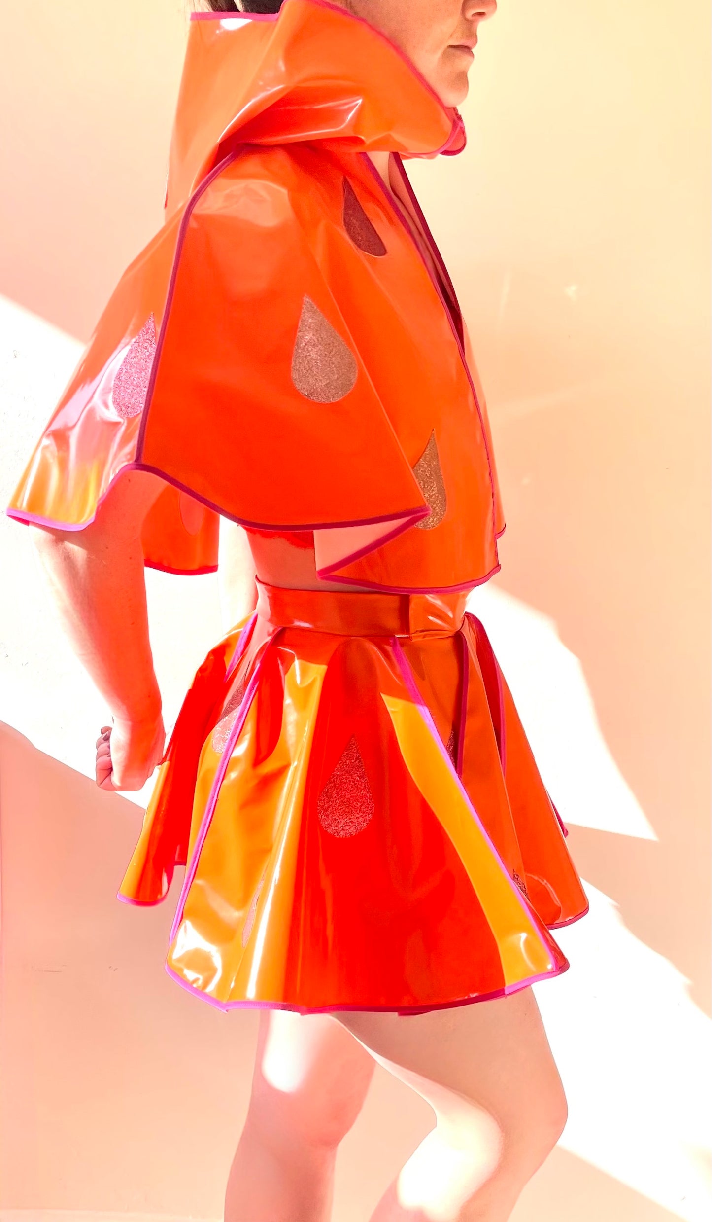 TWO PIECE: Orange & Pink