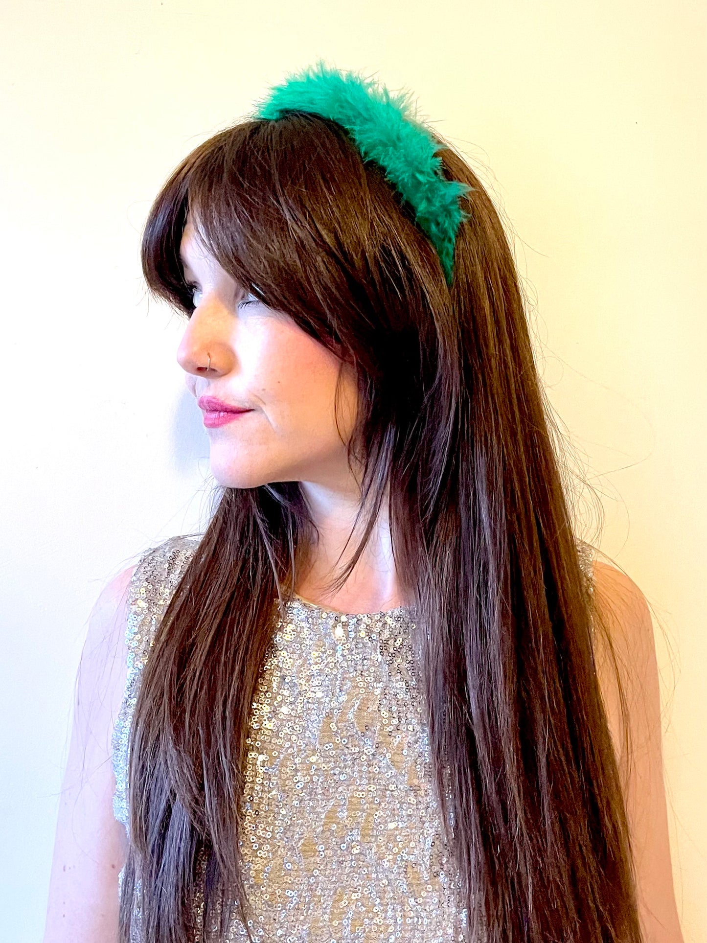 CROWN OF FLUFF! Headband: Green