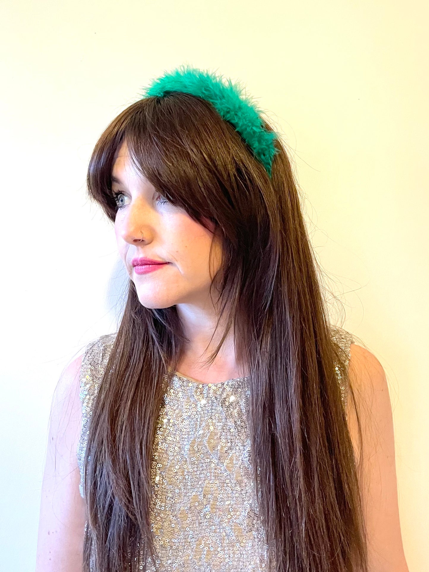 CROWN OF FLUFF! Headband: Green