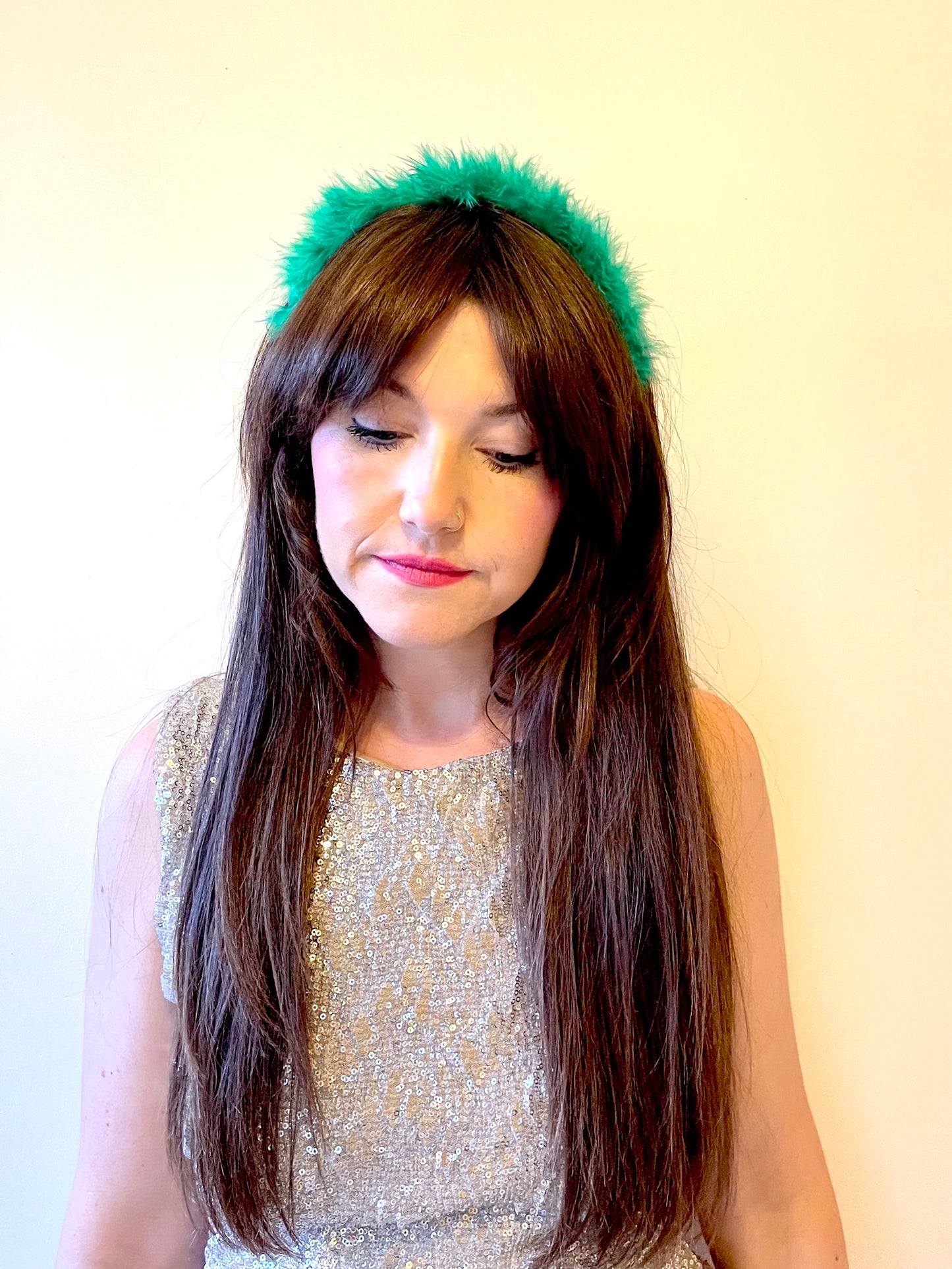 CROWN OF FLUFF! Headband: Green