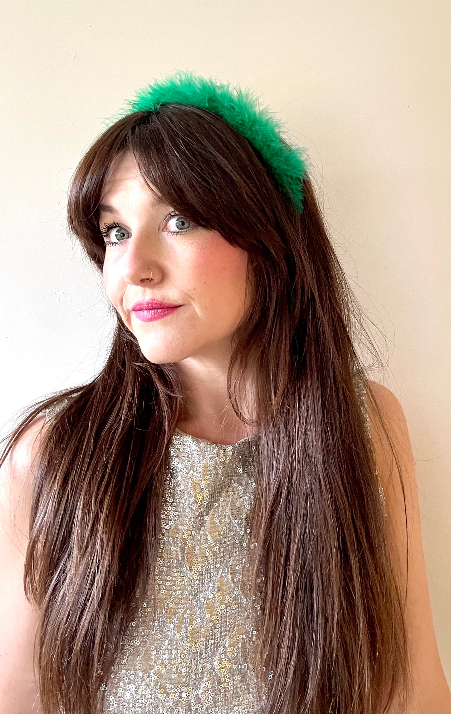 CROWN OF FLUFF! Headband: Green