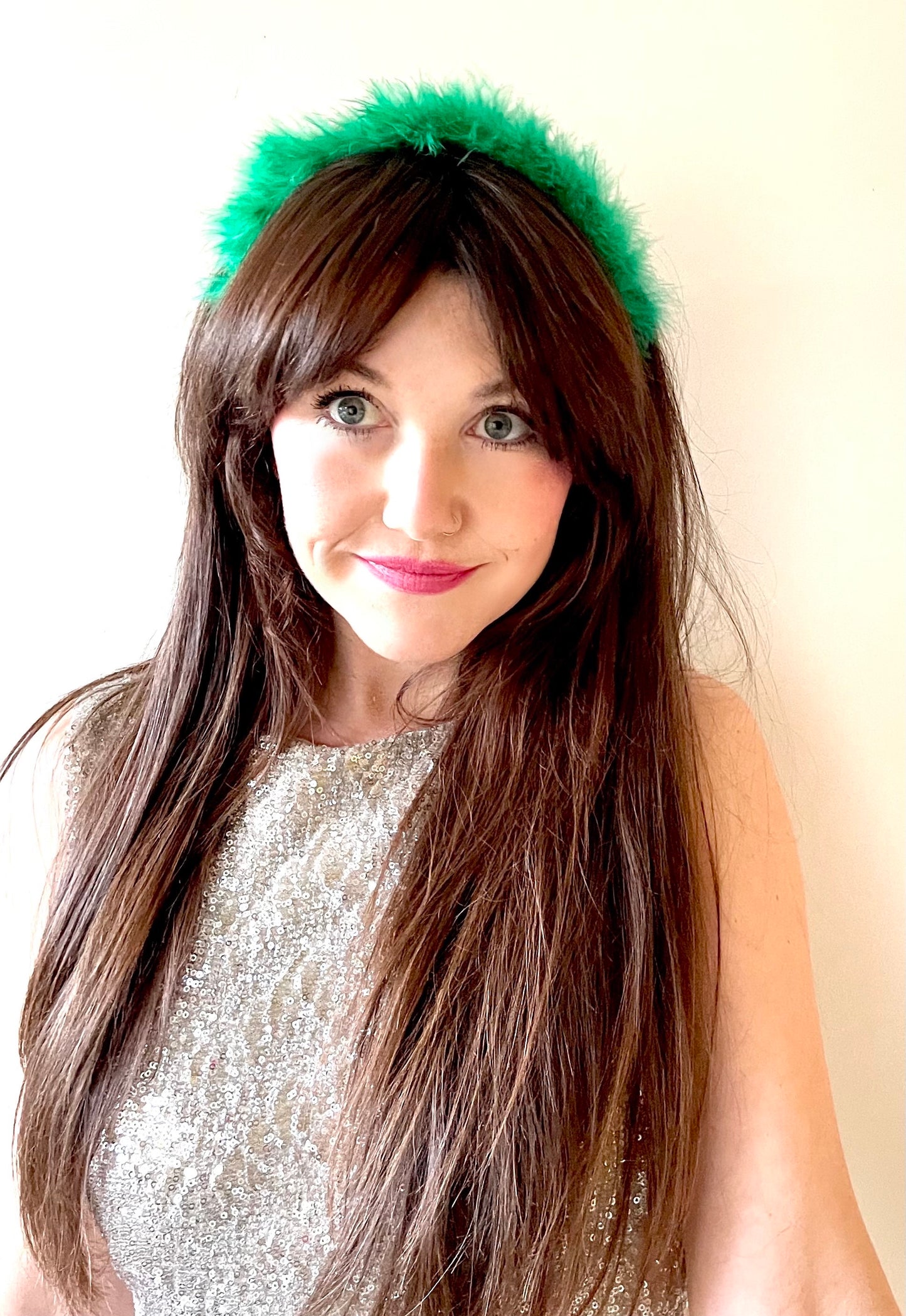 CROWN OF FLUFF! Headband: Green