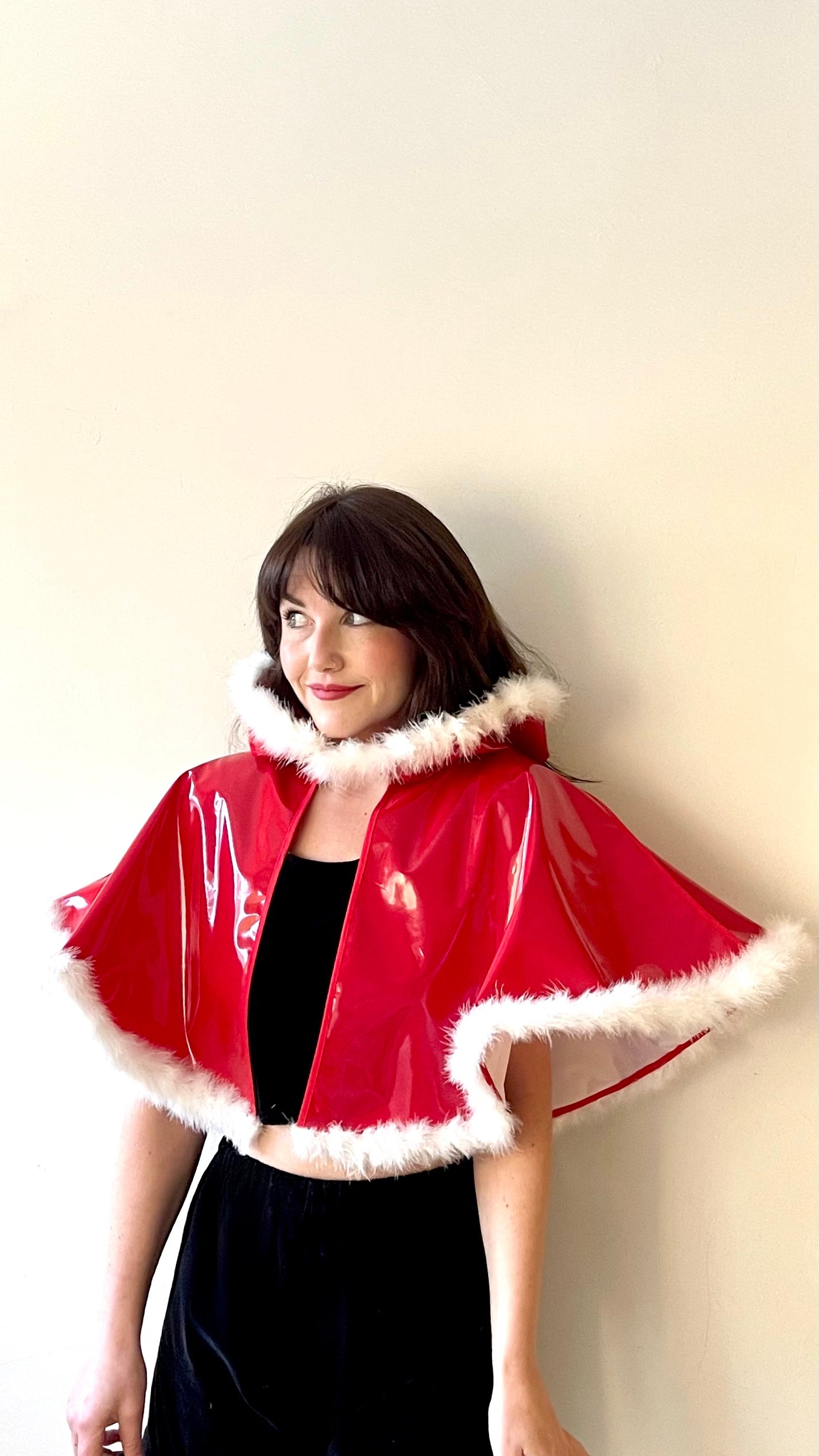 'Santa baby' fluffy PVC 'CYCLONE' cape