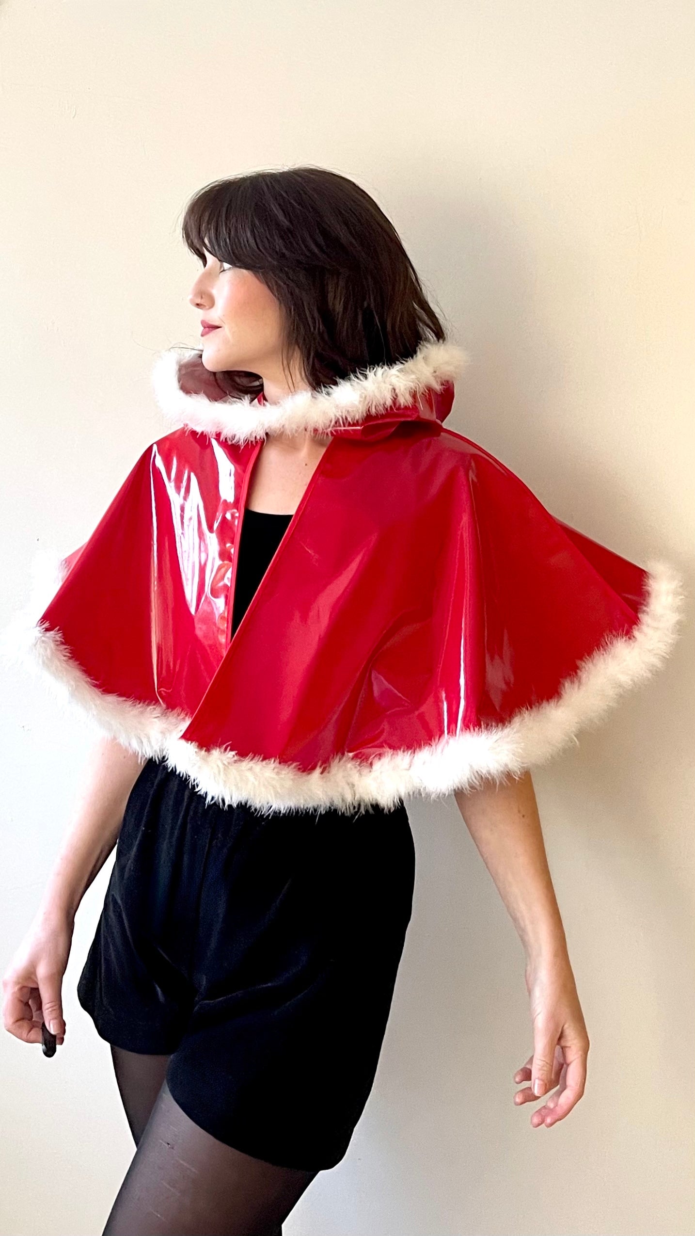 'Santa baby' fluffy PVC 'CYCLONE' cape