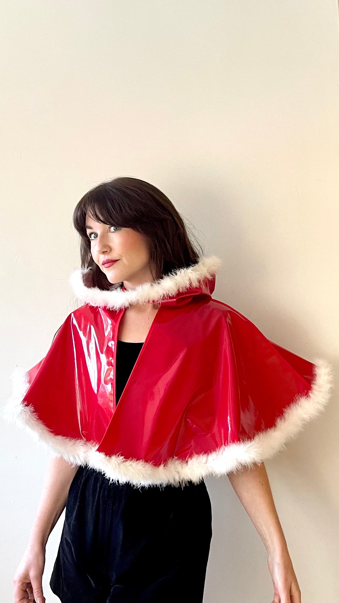 'Santa baby' fluffy PVC 'CYCLONE' cape