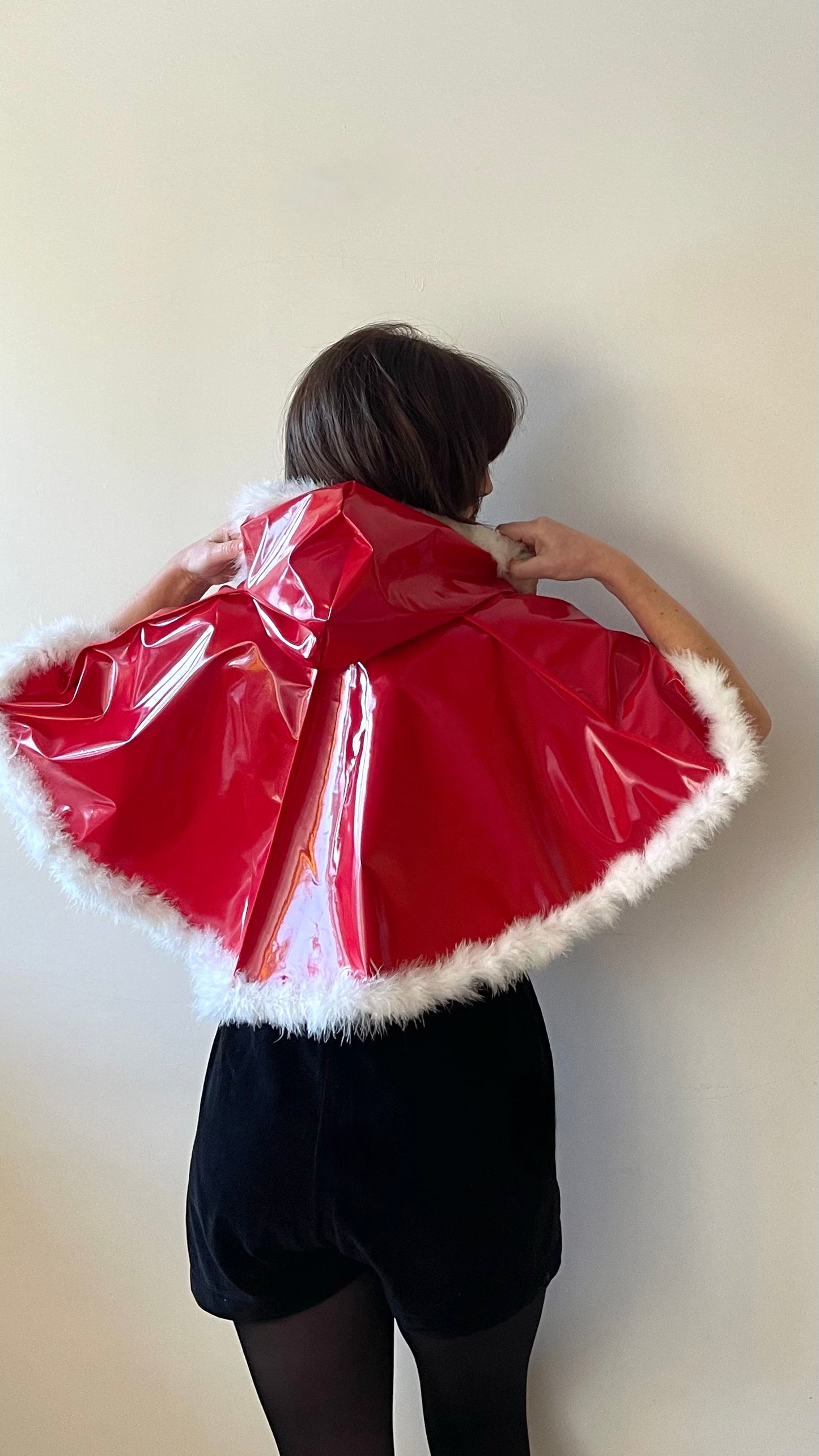 'Santa baby' fluffy PVC 'CYCLONE' cape