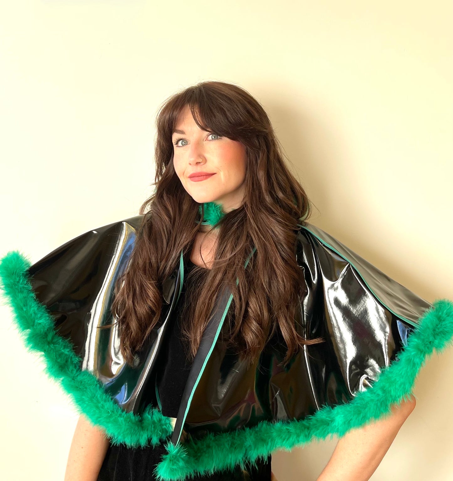 Black & green full-circle rain ready CYCLONE cape