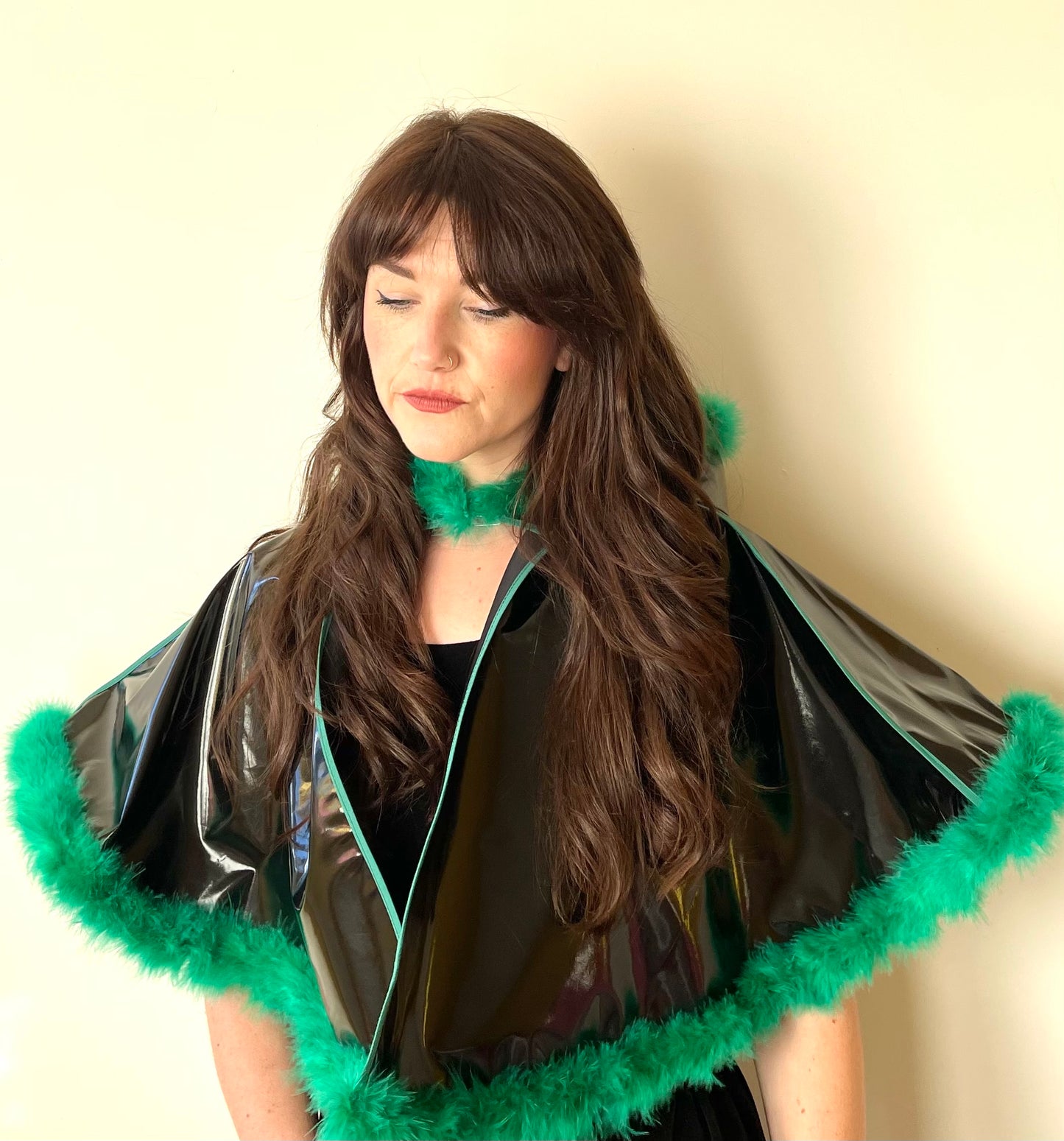 Black & green full-circle rain ready CYCLONE cape