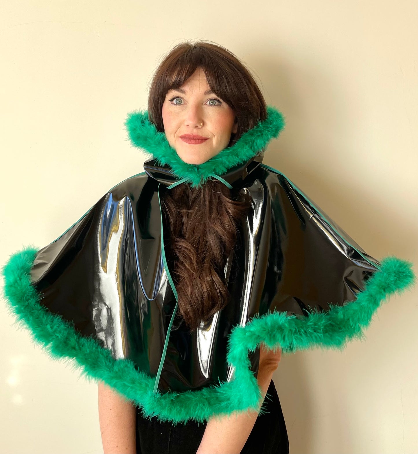 Black & green full-circle rain ready CYCLONE cape