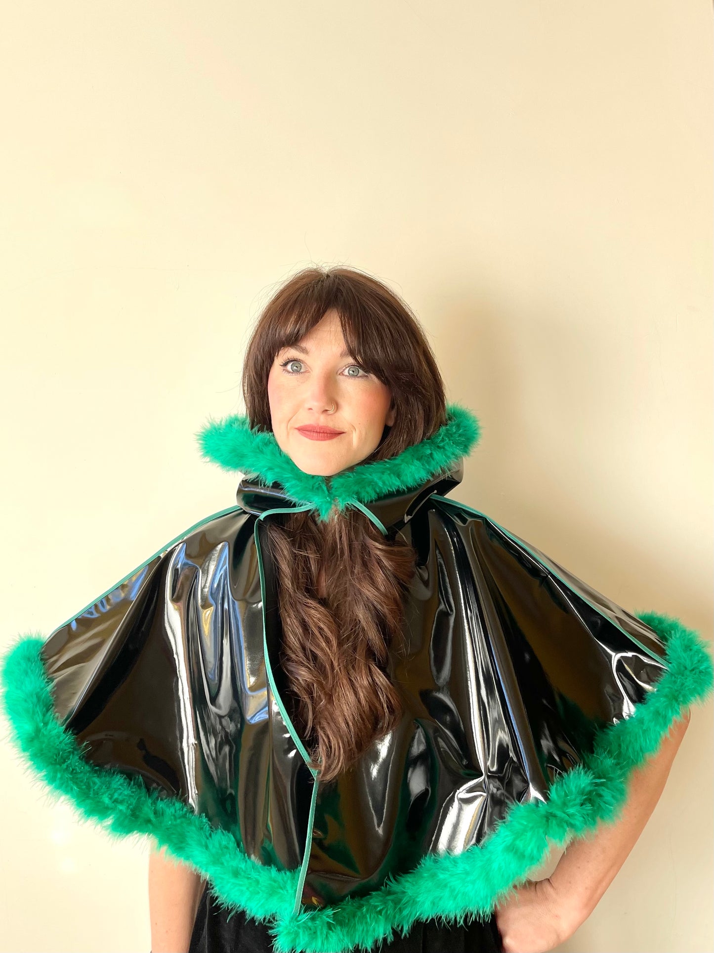 Black & green full-circle rain ready CYCLONE cape