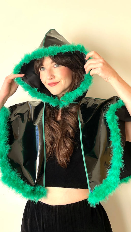 Black & green full-circle rain ready CYCLONE cape