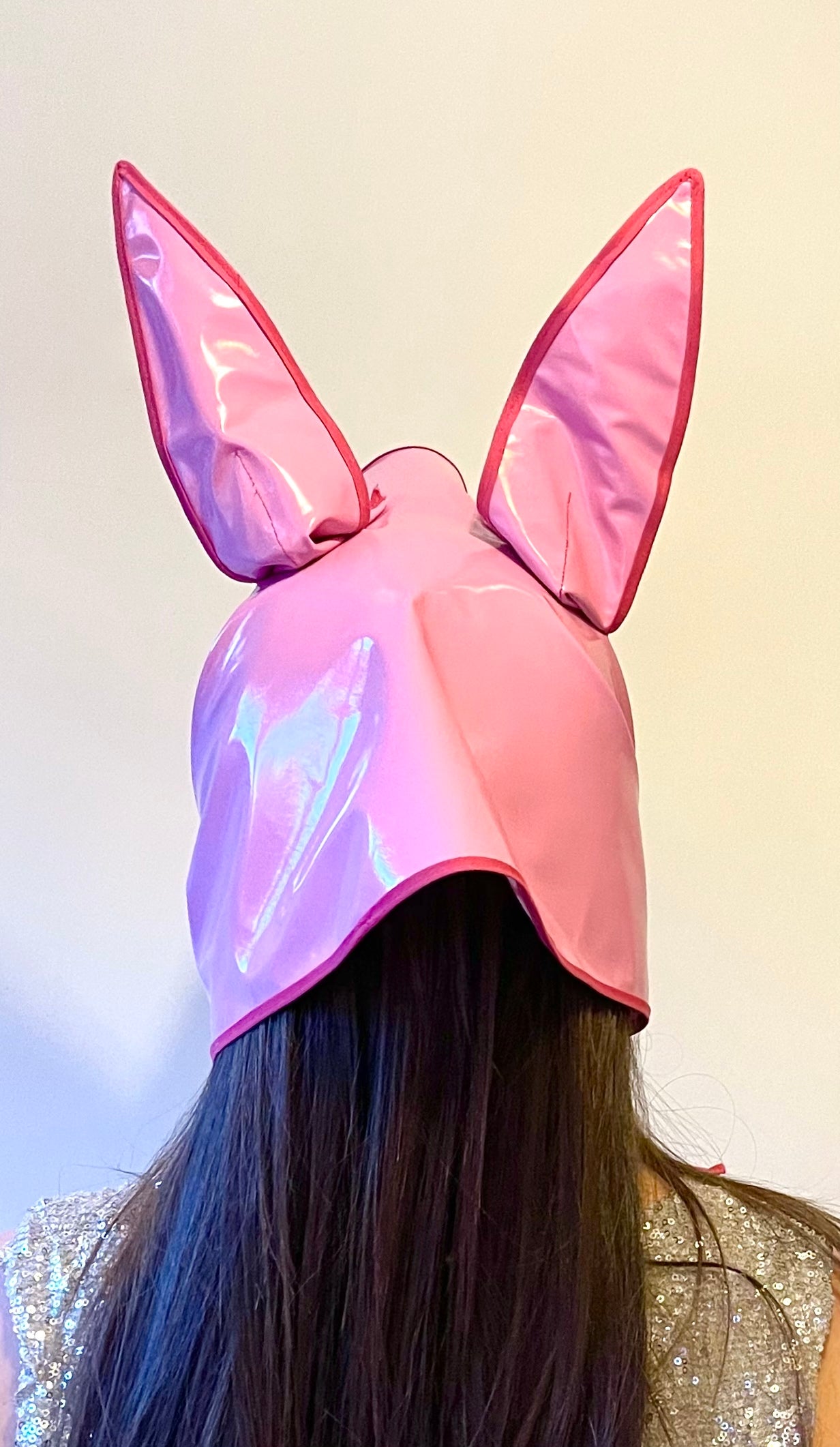 HEY BUNNY! Rain-ready hoodlet: Bubblegum pink