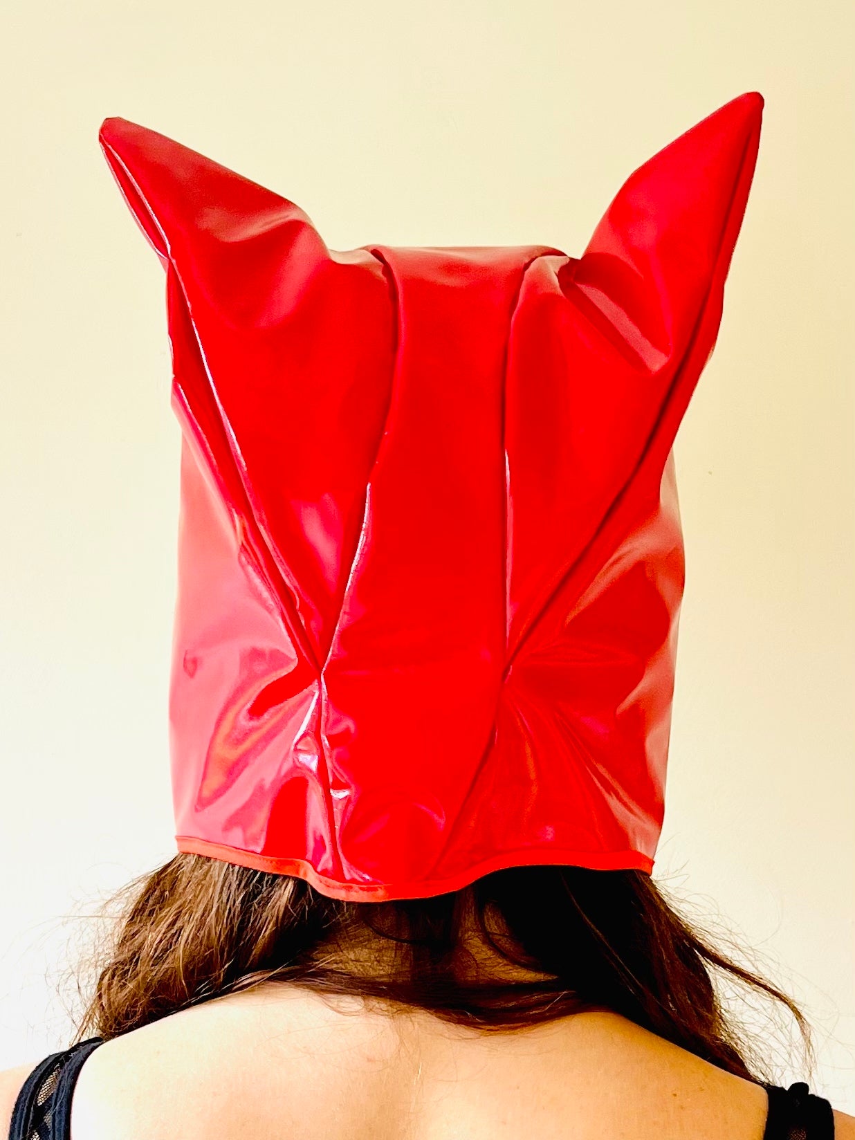 ANIMORPH Hood: Racy red/ Harlequin (reversible; waterproof)