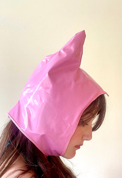 ANIMORPH Hood: Pink & 60s print (reversible; waterproof)