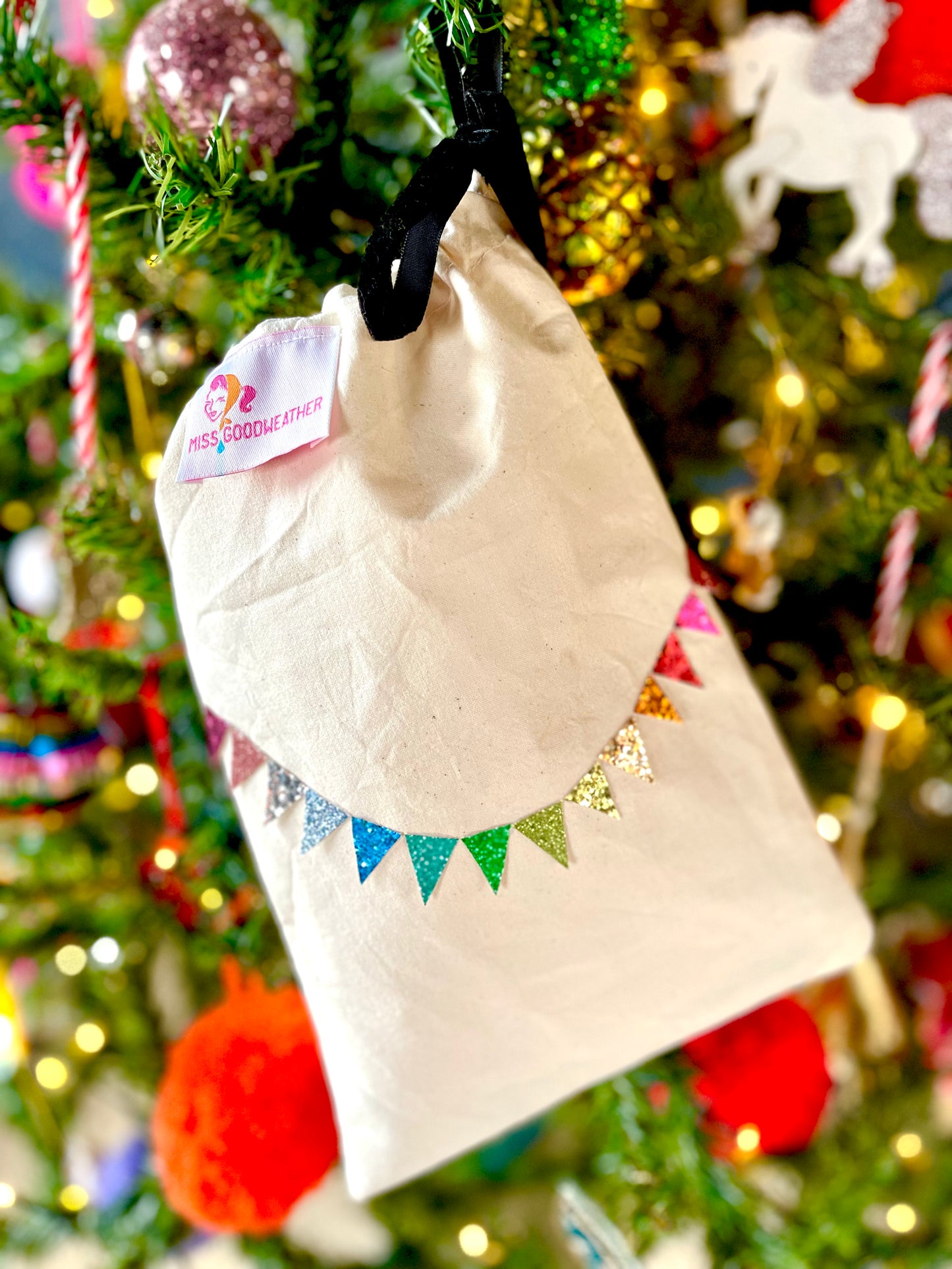 Glitter bunting