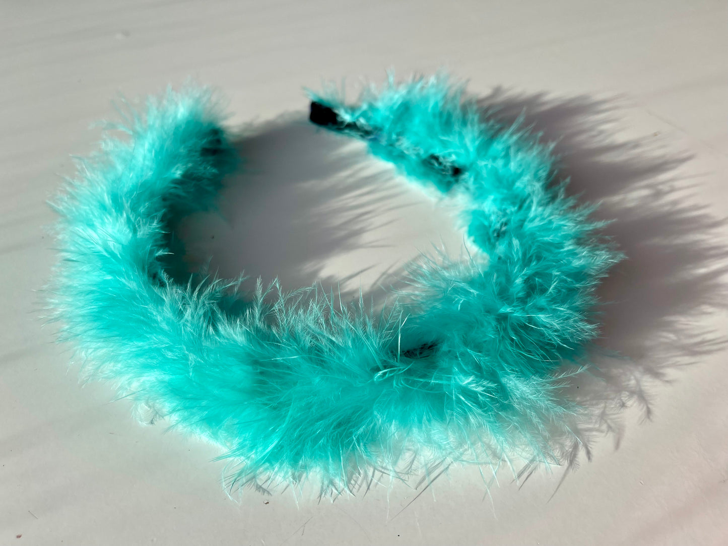 CROWN OF FLUFF! Headband: Turquoise