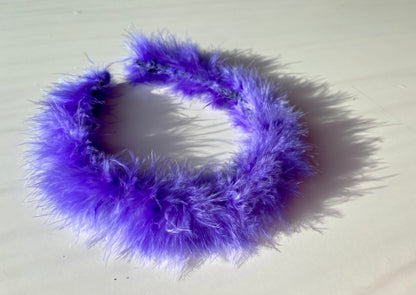 CROWN OF  FLUFF! Headband: Purple