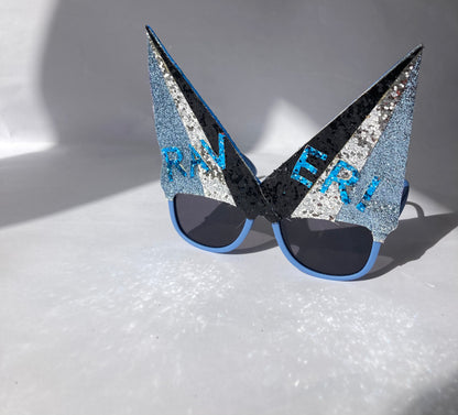 EVEREST Blue Black Silver Raver! Sunglasses