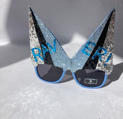 EVEREST Blue Black Silver Raver! Sunglasses