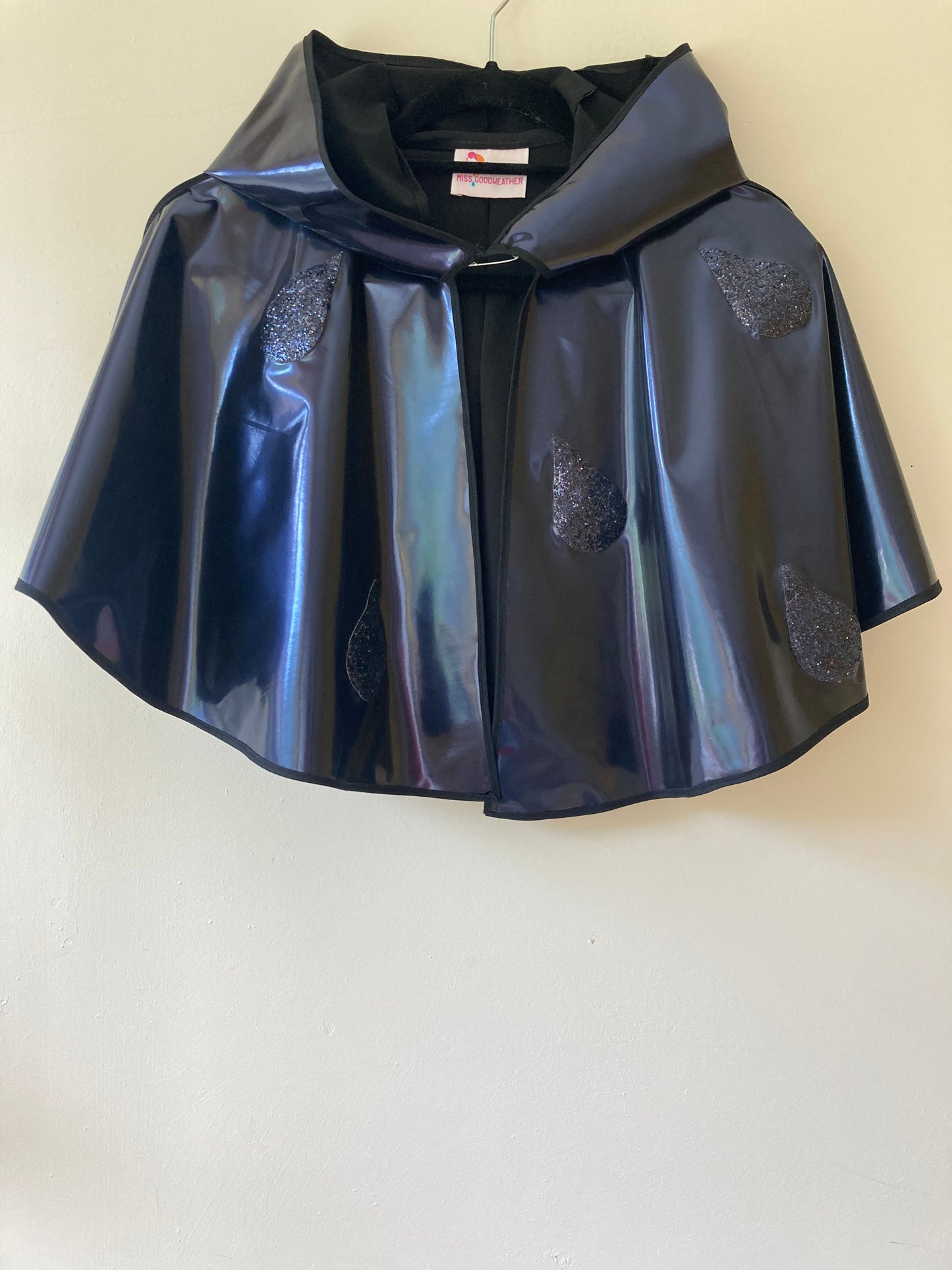 CYCLONE 'Oil-slick puddles' water resistant cape