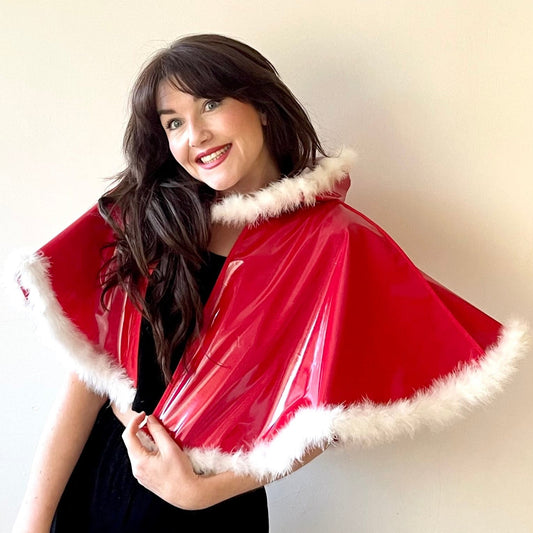 'Santa baby' fluffy PVC 'CYCLONE' cape