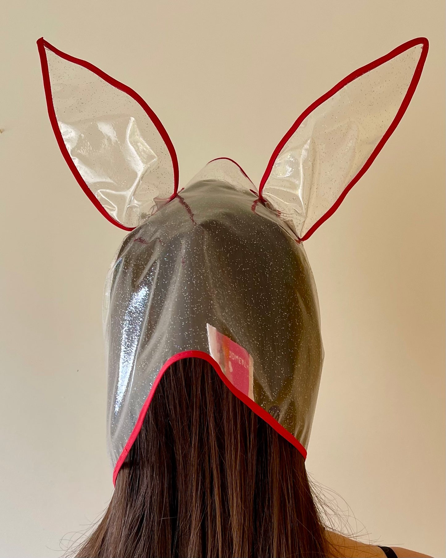 NUDIE BUNNY! Translucent Hoodlet - Red